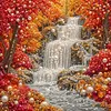 Pearl Full DIY 5D Round Drill Gem Art Diamond Painting Kits 15.75x15.75 in Diamond Dots Paintings Picture Arts Craft Diamond Art Kits for Adults Beginner Home Wall Decor