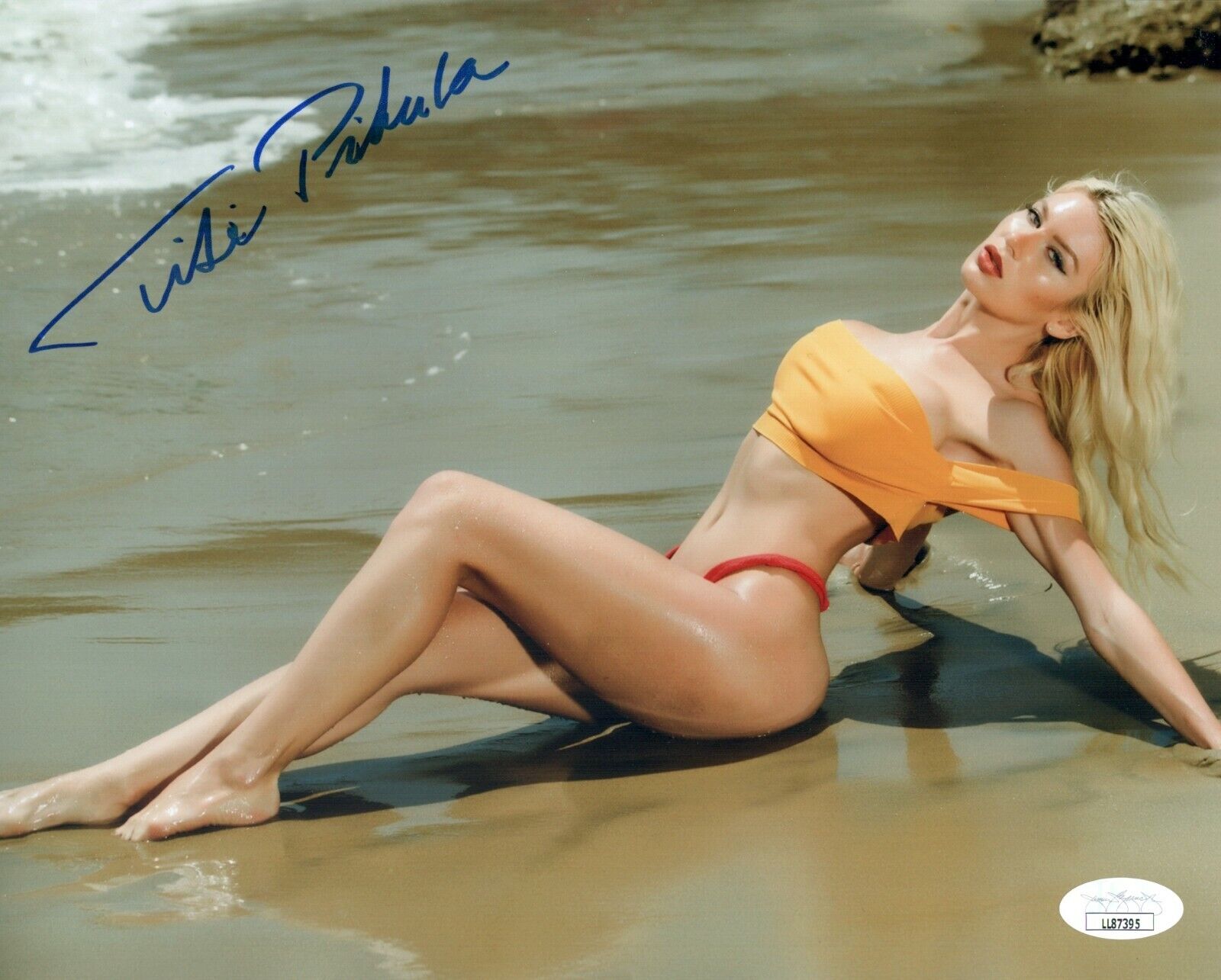 TITI PIKULA Hand Signed SEXY Model 8x10 Photo Poster painting IN PERSON Autograph JSA COA Cert