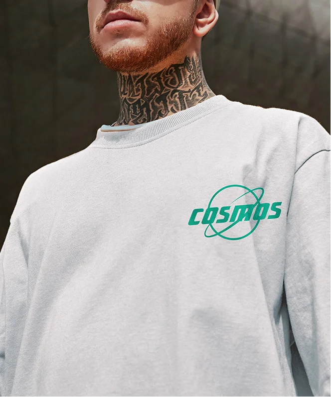 Street style print short sleeve t-shirts