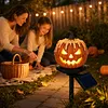 Solar Powered Pumpkin Halloween Stake Light Outdoor Waterproof LED Lamp