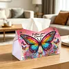 Butterflys Diamond Painting Tissue Box Cover DIY Desk Organizer