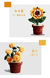 DIY Handmade Twist Stick Craft Small Potted Plants Chenille Stems Craft Pipe Cleaners Gift Decor Set