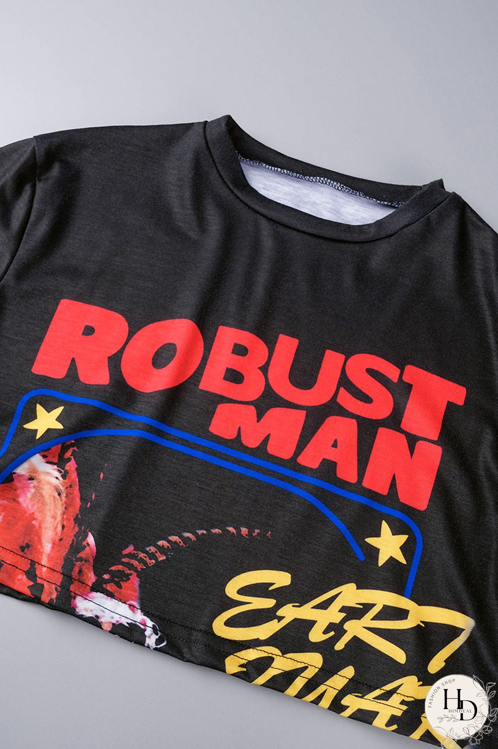 Red Casual Street Print Patchwork O Neck Half Sleeve Two Pieces