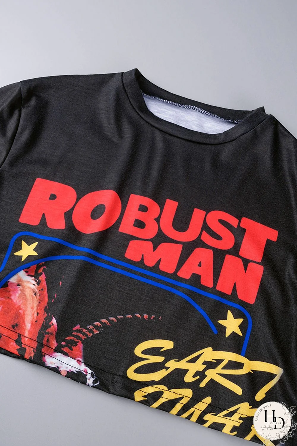 Red Casual Street Print Patchwork O Neck Half Sleeve Two Pieces