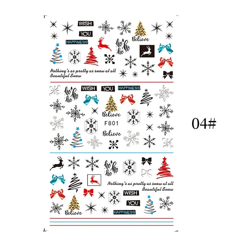 1PCS Bloody Halloween Theme Nail Foil Stickers Red Hand Scar Lips Snake Anime Nail Design 3D ManicureS Gel Polish Decor Sliders