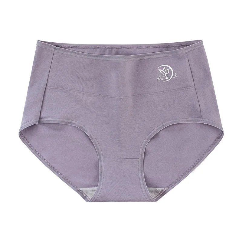 Women's Cotton Underwear Sexy Lace Panties Plue Size Women's Solid Color Briefs High Waist Seamless  Underpants Sexy Lingerie