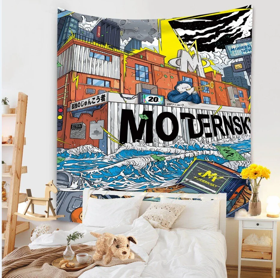 Abstract Painting Wall Hanging Tapestry Blanket Decoration Living Room Art Tapestry Carpet Boho Throw Towel Wall Hanging Macrame