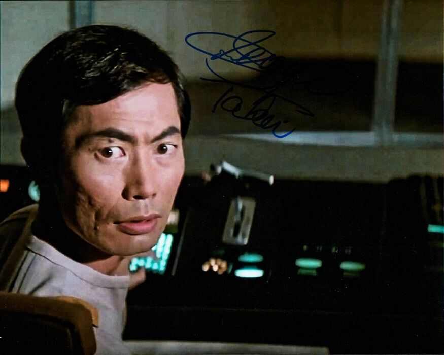 GEORGE TAKEI In-person Signed Photo Poster painting - STAR TREK
