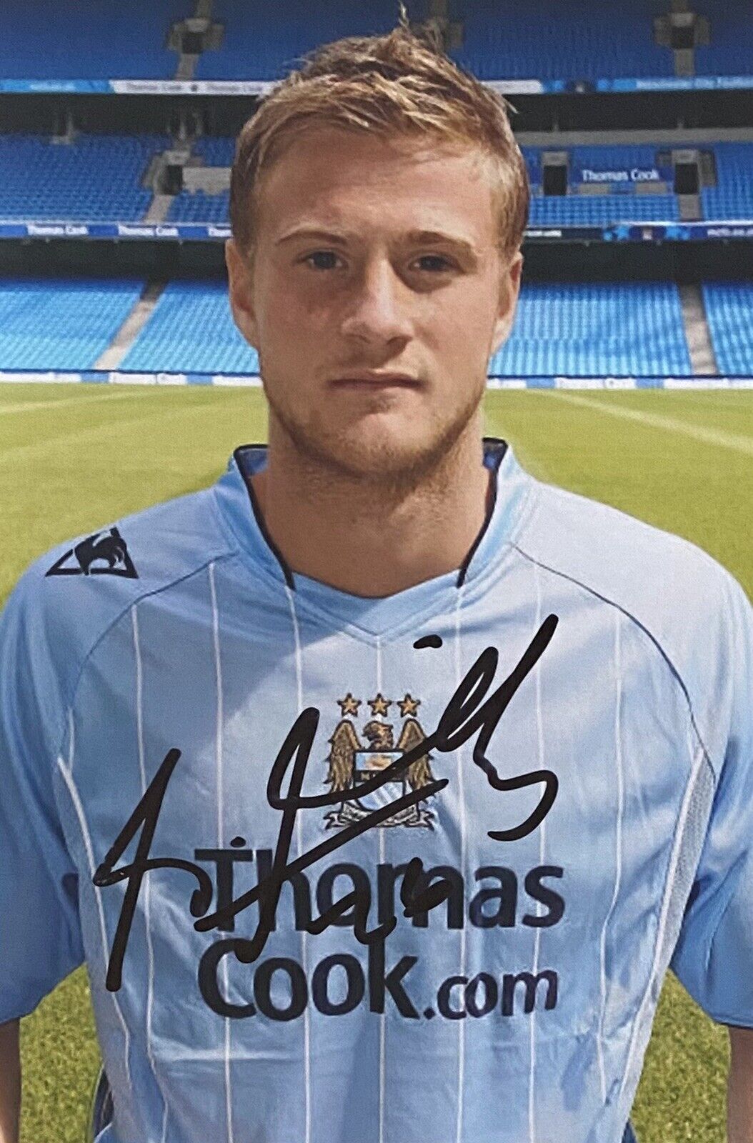 Matt Mills Genuine Hand Signed Manchester City 6X4 Photo Poster painting 2