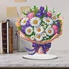 (US Local)Flower Double Sided Effect Table Top Diamond Painting Desktop Ornaments Kit (Daisy)