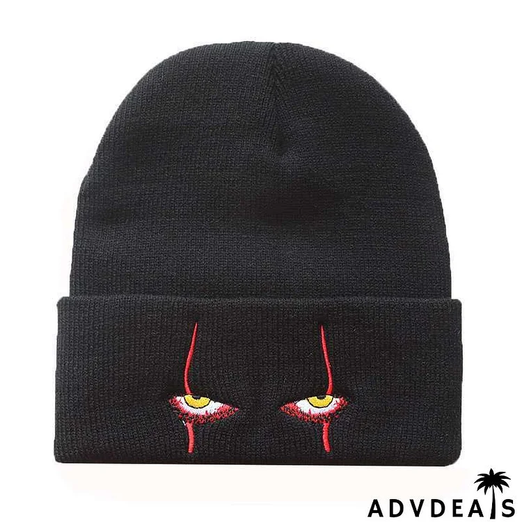 Penny Wise Scar Eyes Beanie Horror Clown Eyes Knit Hat