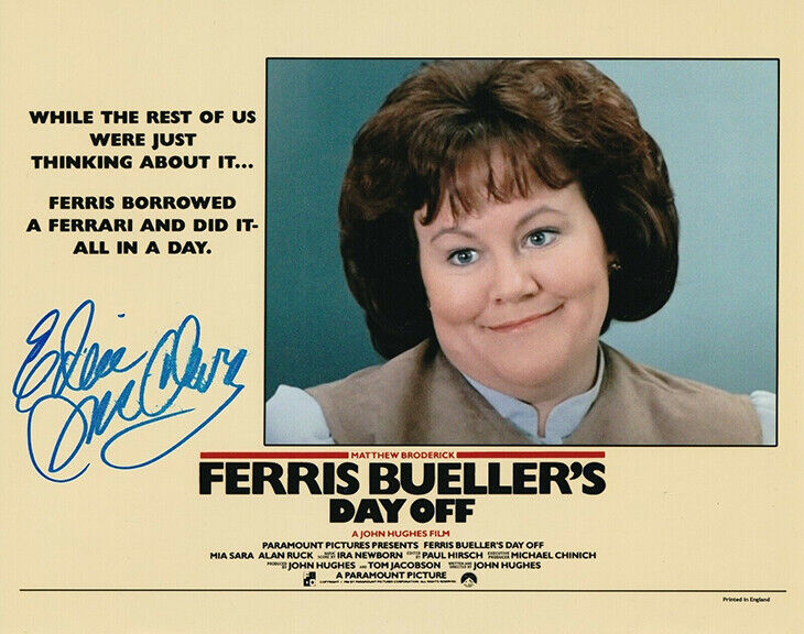 Edie McClurg REAL hand SIGNED Ferris Bueller's Day Off Photo Poster painting #1 COA Autographed