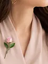 DIY Flowers Insert Brooch Branch-Shaped Bloom Pins Exquisite Gift for Women Bouquet Branch Brooch Pins Elegant Artful Jewelry Without Flower