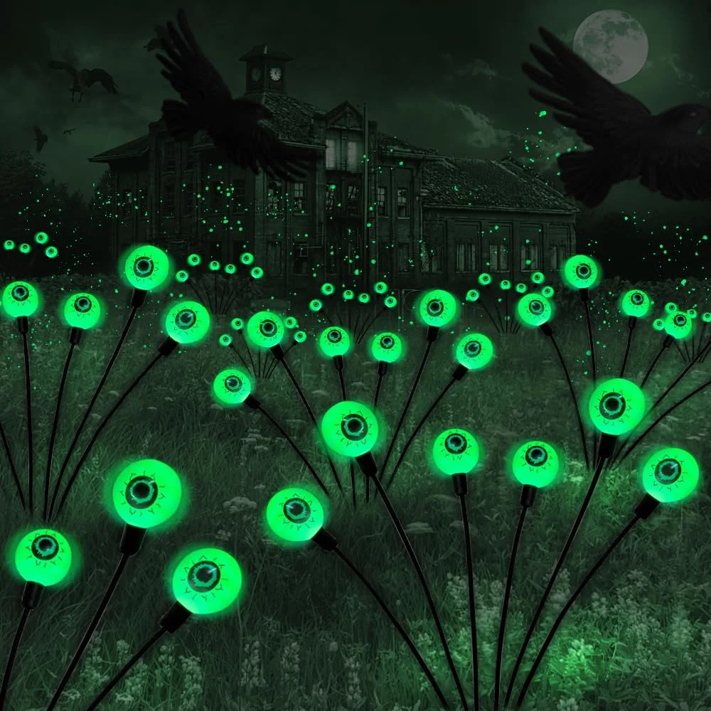 Halloween Solar Powered Scary Eyeball Lights - tree - Codlins