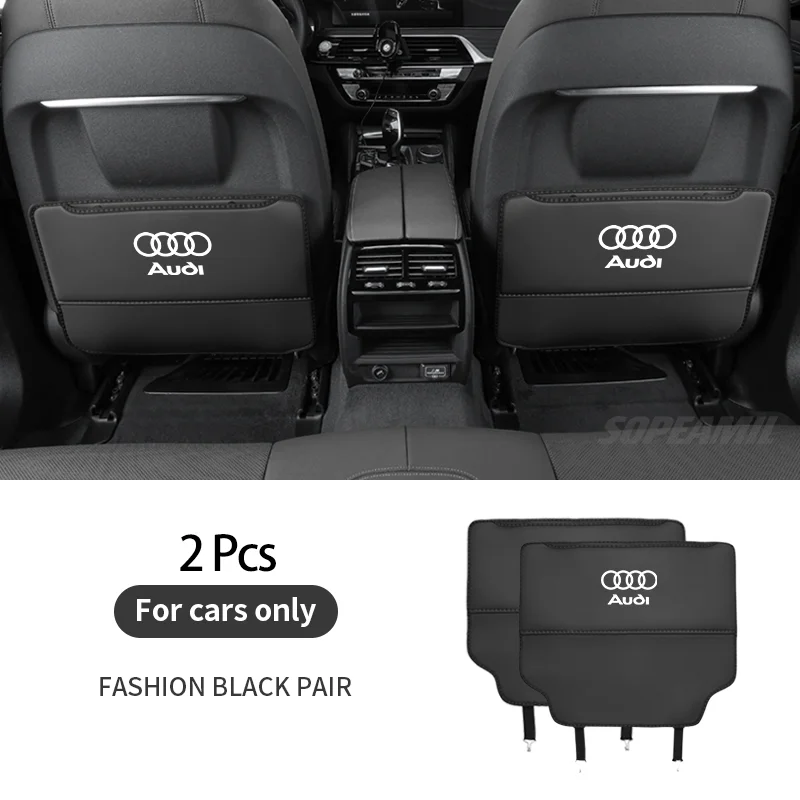  Car Seat Back Storage Bag Rear Backrest Protection Anti-kick Pad