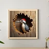 Diamond Painting-DIY Full Round Drill Woodpecker Baby(35x35cm)