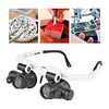 Magnifying Glasses for Hobbies Magnification 8x 15x 23x Headband Magnifier with 2 LED Lights for Reading Watch and Electronic Repair