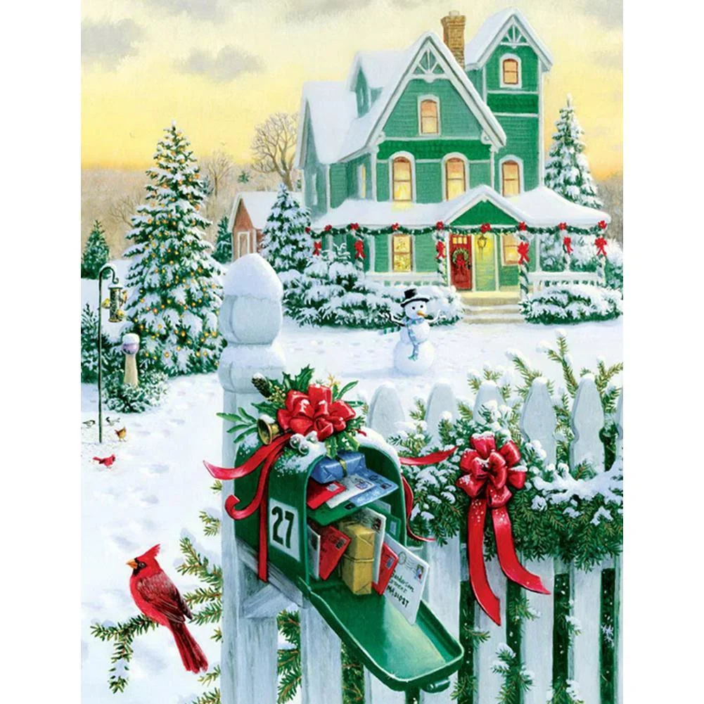 Big Size Square Diamond Painting - Snow View (40*50cm)