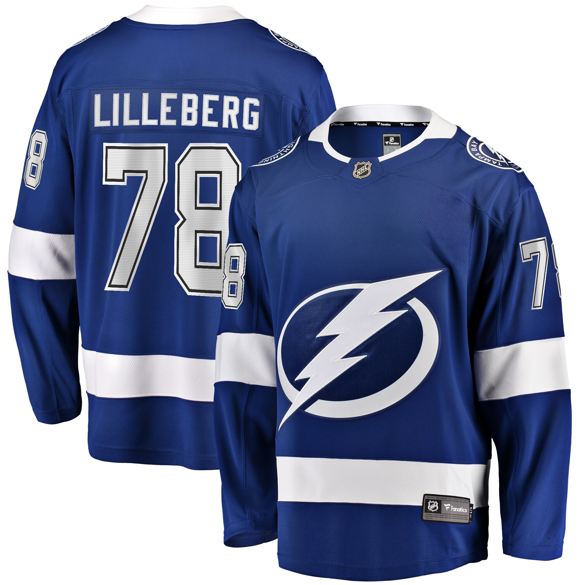 Emil Lilleberg Tampa Bay Lightning Fanatics Home Premier Breakaway   Jersey &ndash; Blue mysite