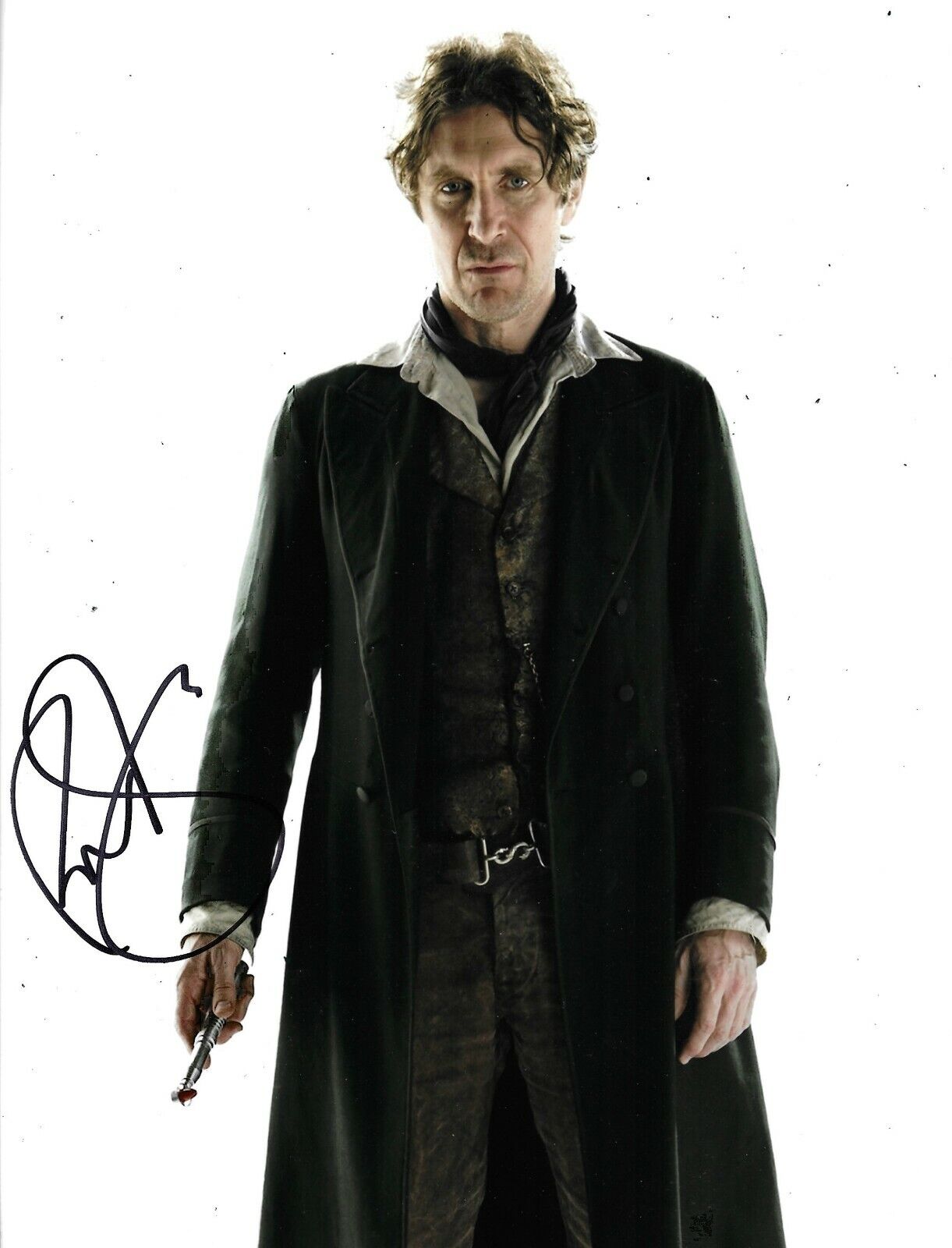 Paul McGann Signed Doctor Who 10x8 Photo Poster painting AFTAL