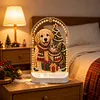 DIY Diamond Art LED Night Light &ndash; Light-Up Table Decor, Double-Sided Printed DIY Crystal Pearl Painting Decoration for Christmas & Holiday Gifts
