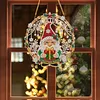 Diamond Painting Christmas Ornament Gnome Window Hanging Kit 9.45x9.45in
