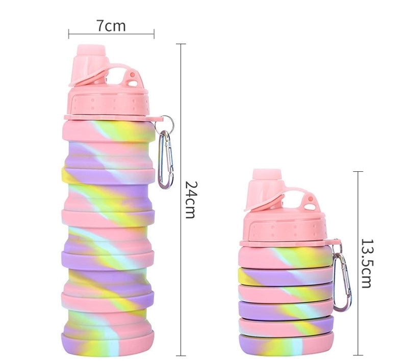 Fashion Camouflage Silica Gel Water Bottles