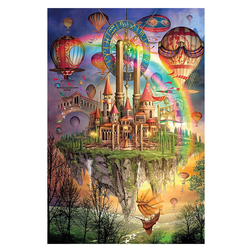 Happy Castle Round Full Drill Diamond Painting 40X30CM(Canvas) gbfke