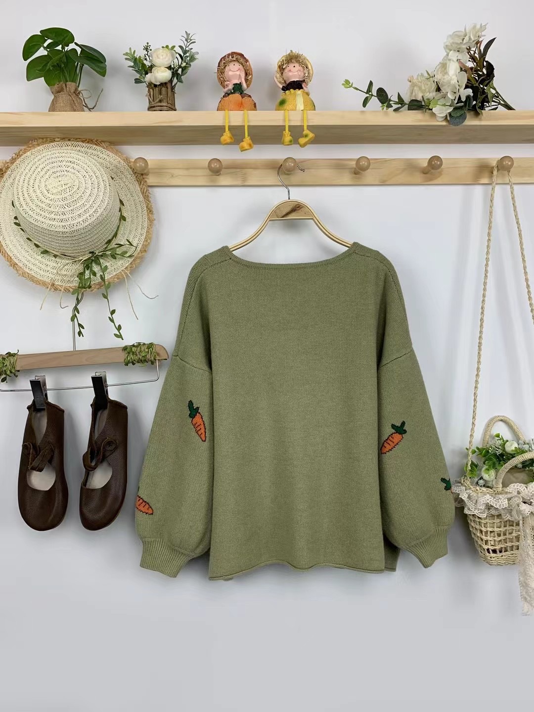 Chicfifth Sweater Women Winter Long Sleeve High Quality Autumn Vintage Top Knitted Cardigan