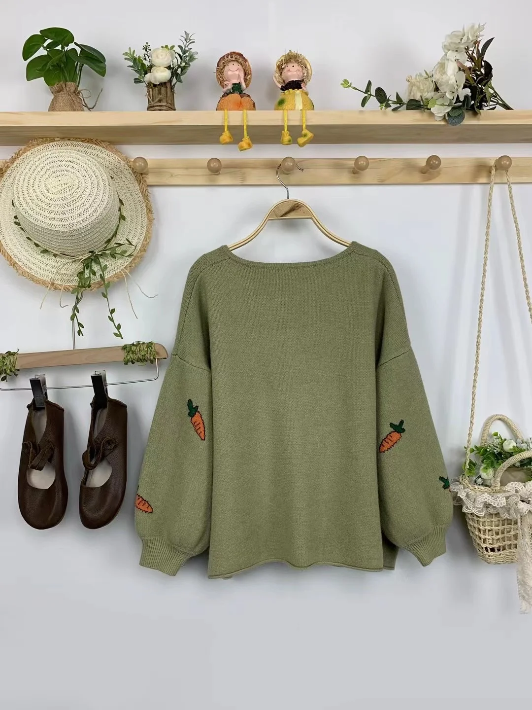 Chicfifth Sweater Women Winter Long Sleeve High Quality Autumn Vintage Top Knitted Cardigan