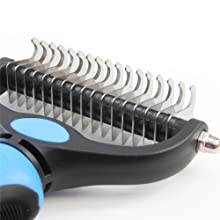 sharp and rounded end teeth for cutting mats and tangles of dogs and cats,easy to use