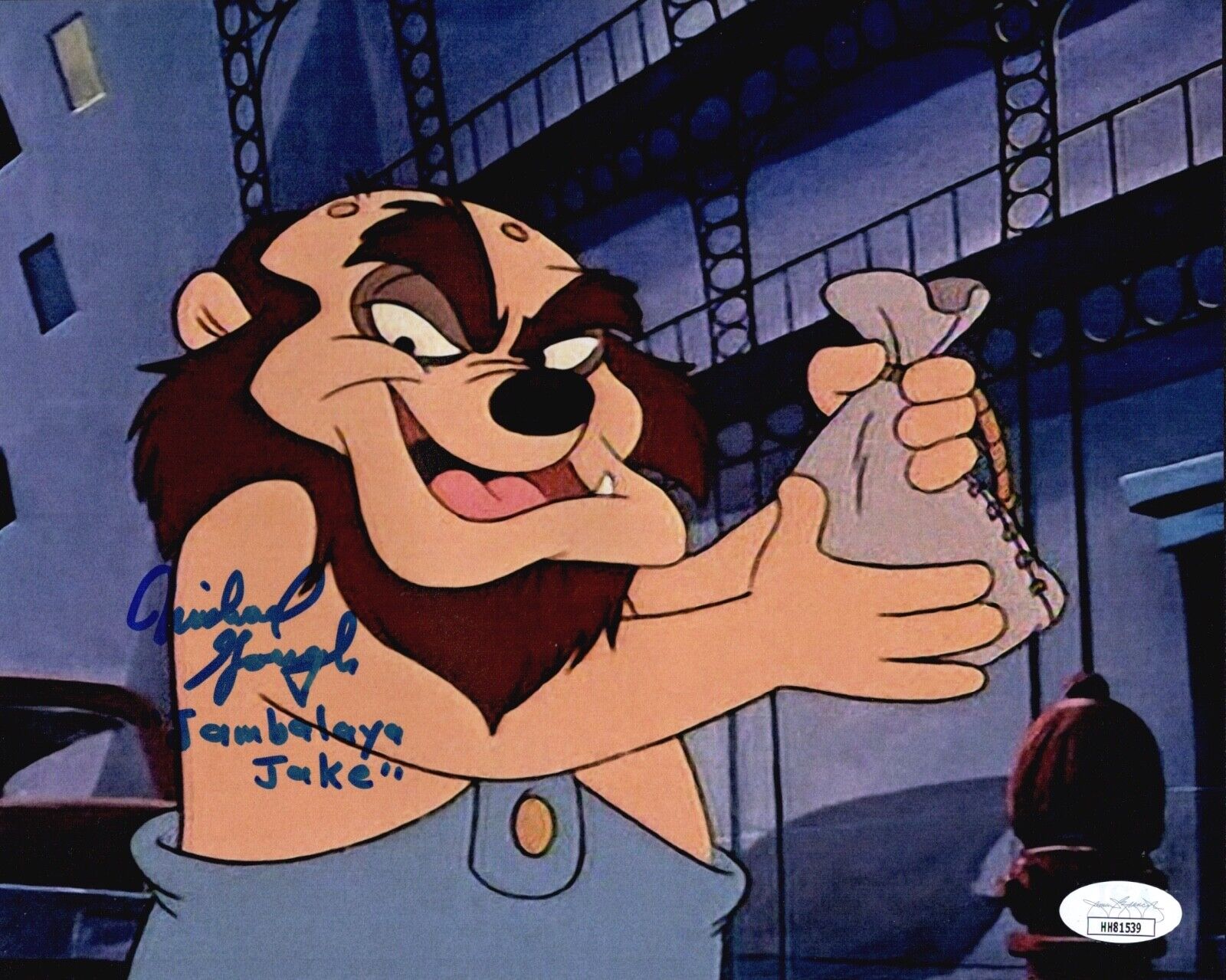 MICHAEL GOUGH Signed 8x10 Photo Poster painting Jambalaya Jake DARKWING Disney Autograph JSA COA