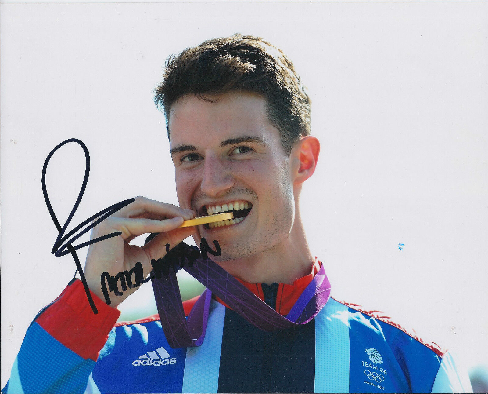 Peter WILSON Autograph 10x8 Signed Photo Poster painting AFTAL COA Olympic Double Trap WINNER