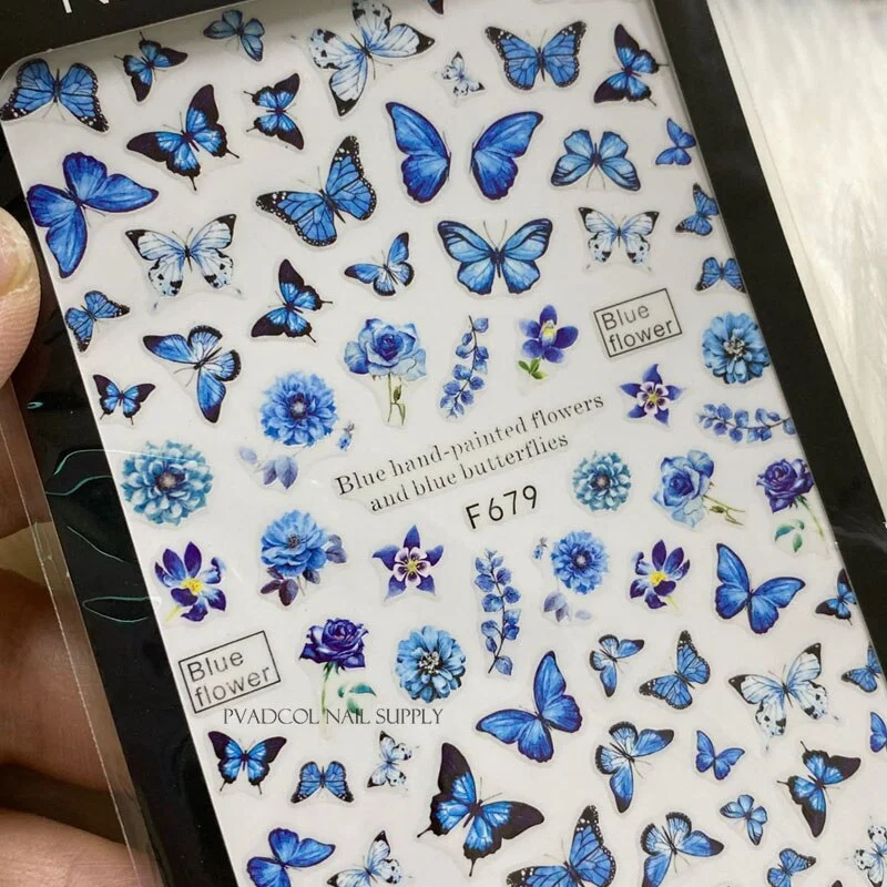 Nail Art 3D Stickers Decals Hearts Gold Manicure Nails Design Adhesive Sticker Wraps Tip Decoration-Nail Inspo