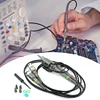 2pcs P6100 100MHz 1X 10X Scope Clip Test Probes BNC Oscilloscope Probe Kit