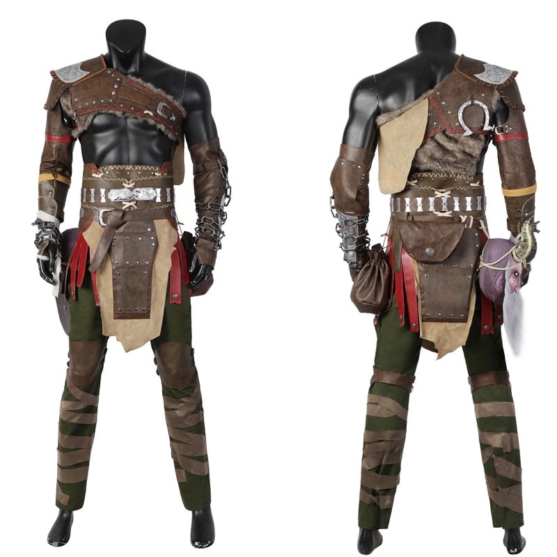 God of War Ragnarok Kratos Halloween Cosplay Costume Outfits Full set