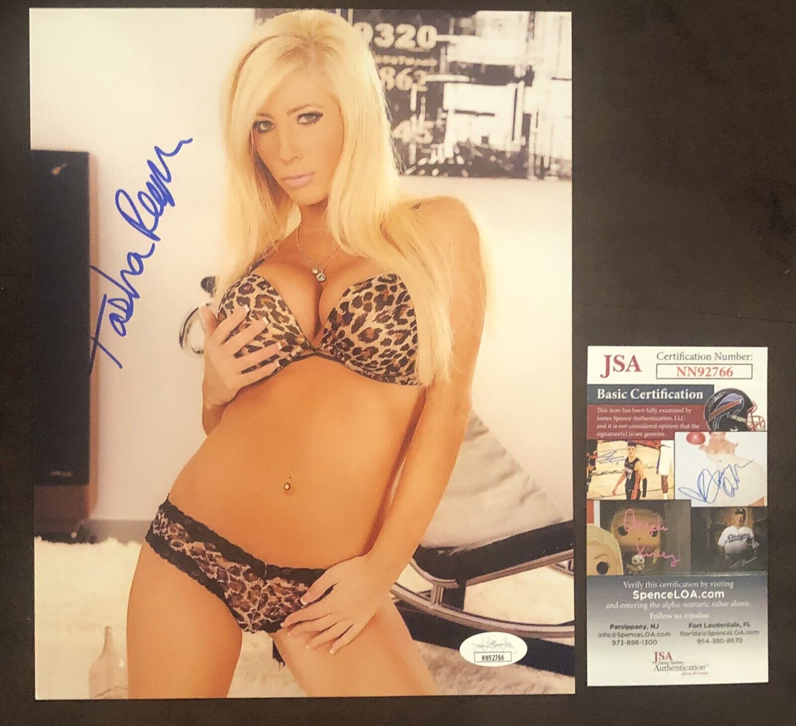 Tasha Reign Hand SIGNED 8X10 Photo Poster painting Autograph Sexy Naughty Penthouse JSA COA