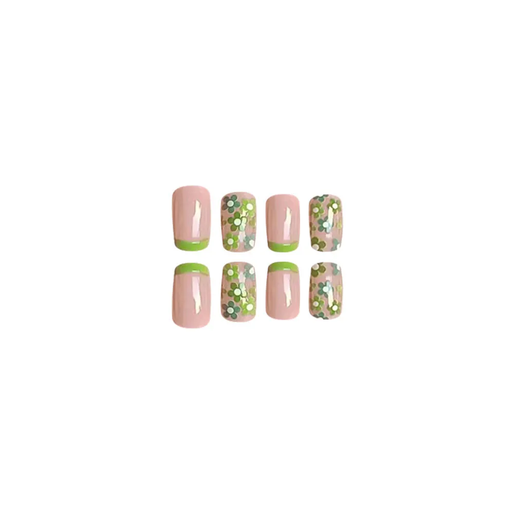 Churchf Churchf Spring Tender Green Flowers Short Square Jia Lovely Fresh Detachable Mei Jia Piece Sweet Simple Ins Wind