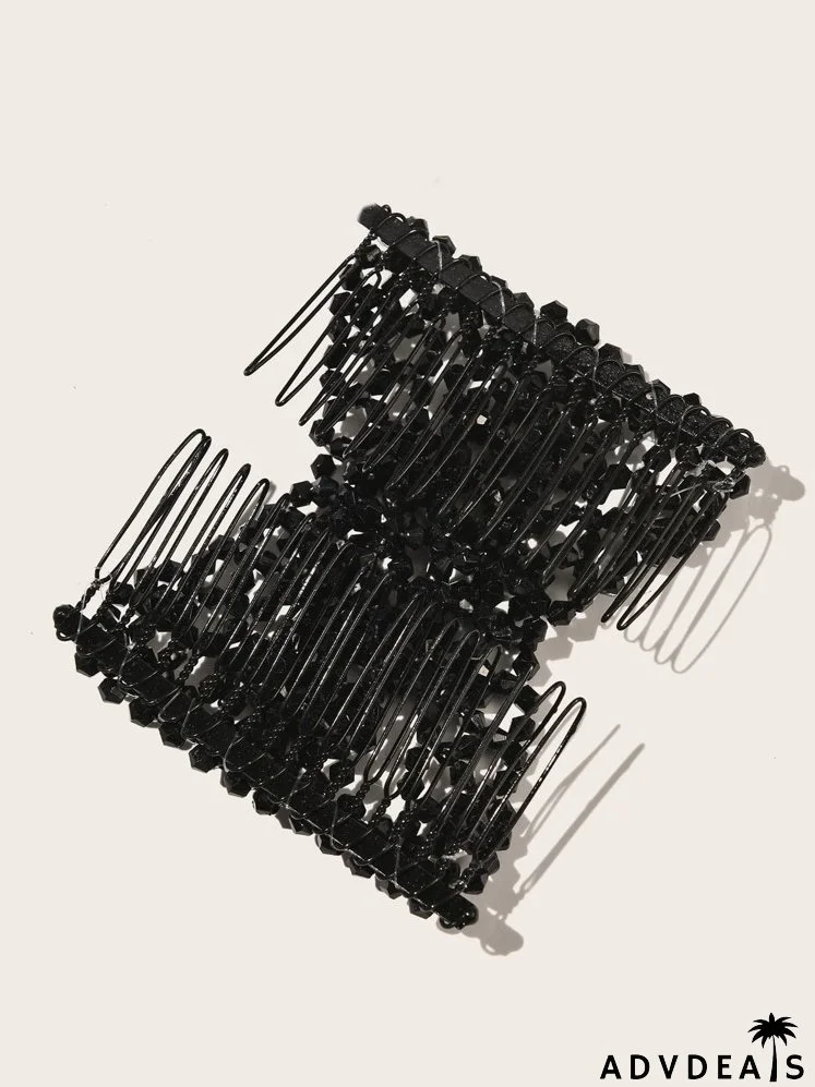 Double Row Beaded Hair Pin