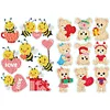 2 Sheets Diamonds Painting DIY Cartoon Animals Sticker