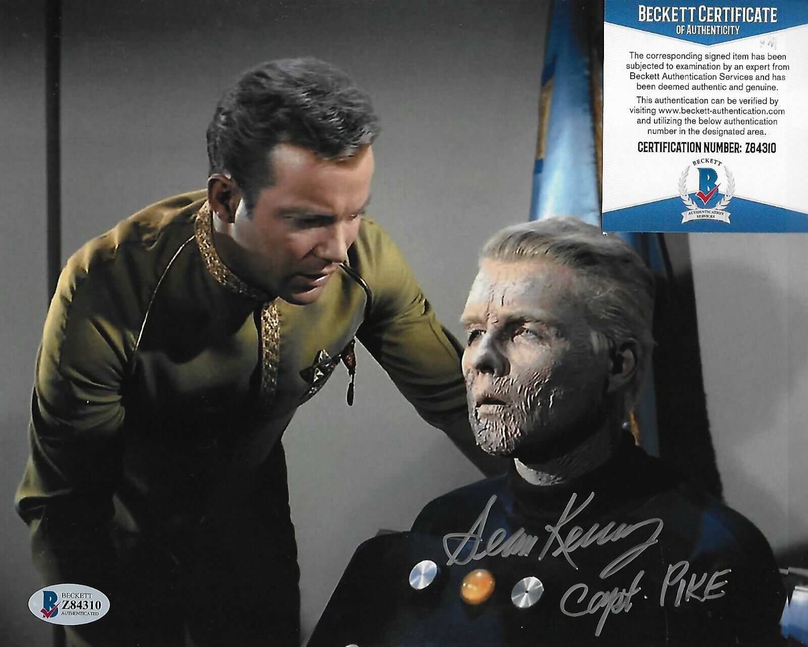 Sean Kenney Star Trek Original Autographed 8X10 Photo Poster painting w/Beckett COA