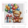 (40*40cm)Bear - Round Partial AB Drill Diamond Painting