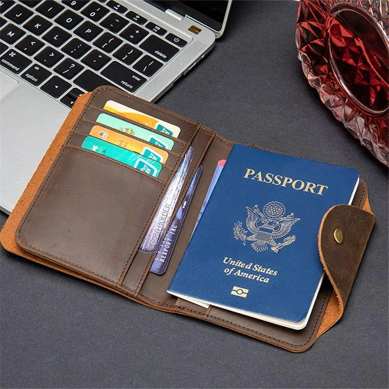Durable RFID Blocking Vintage Leather Short Wallets
