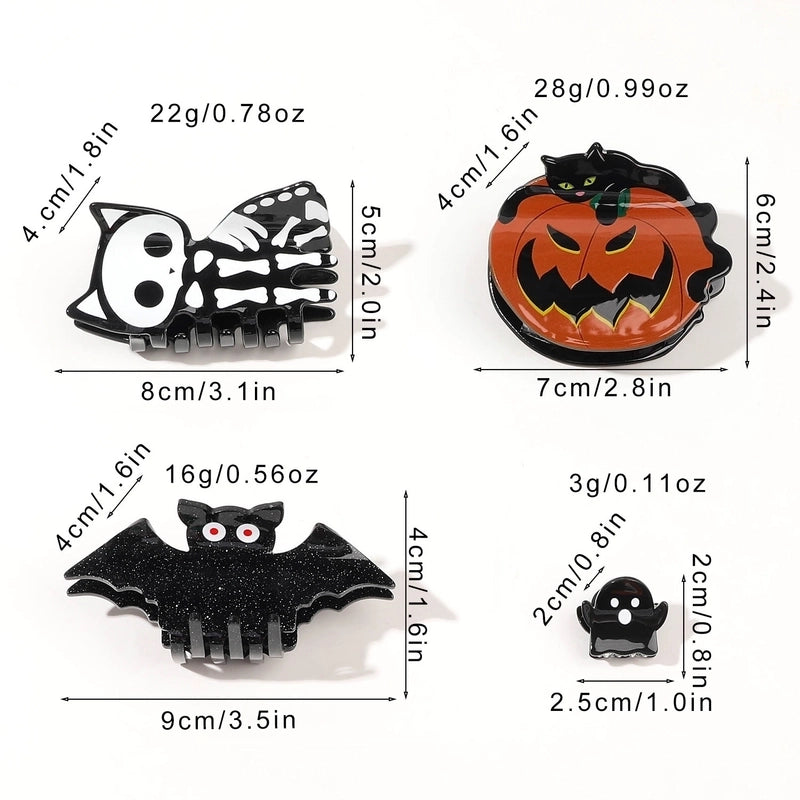 Women’s Cute Funny Halloween Pattern Arylic Hair Claws