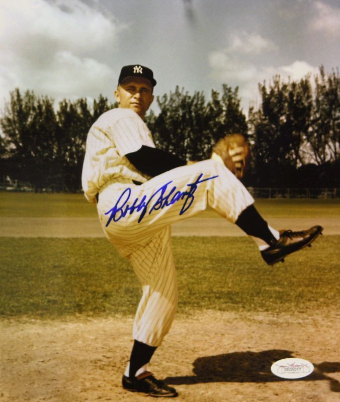 Bobby Shantz Autographed 8x10 Pitching Stance Photo Poster painting- JSA Authenticated