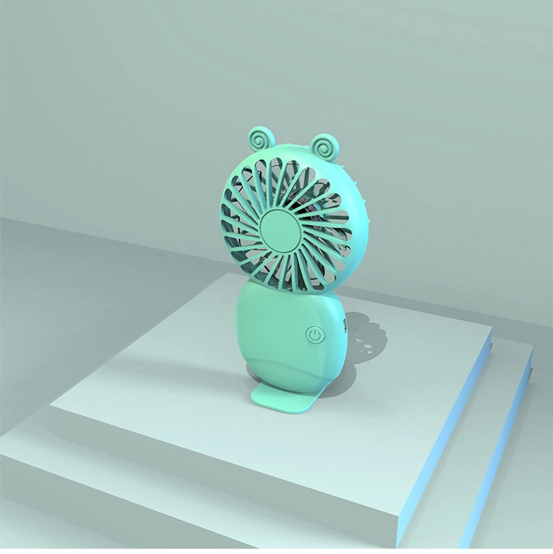 New Handheld Fan Usb Charging Small Fan Portable Mini Dormitory Desktop Silent Gift Logo