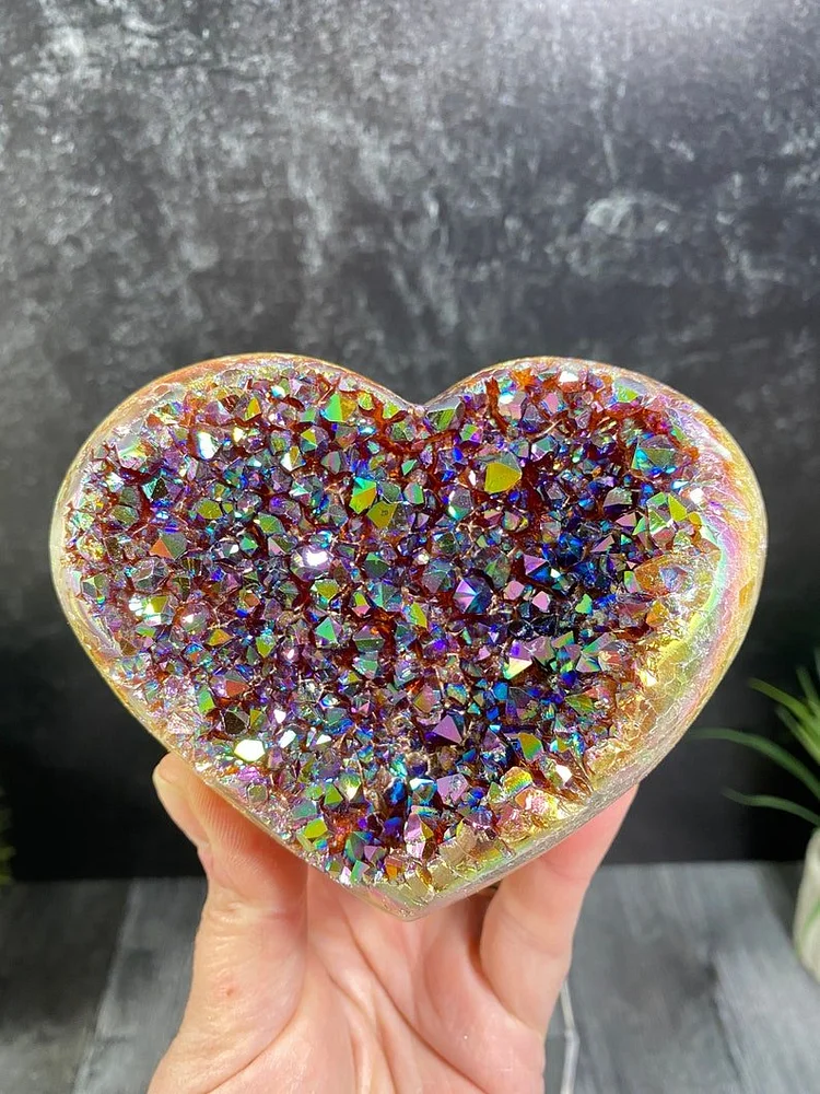 Angel Aura Heart Shaped Crystal