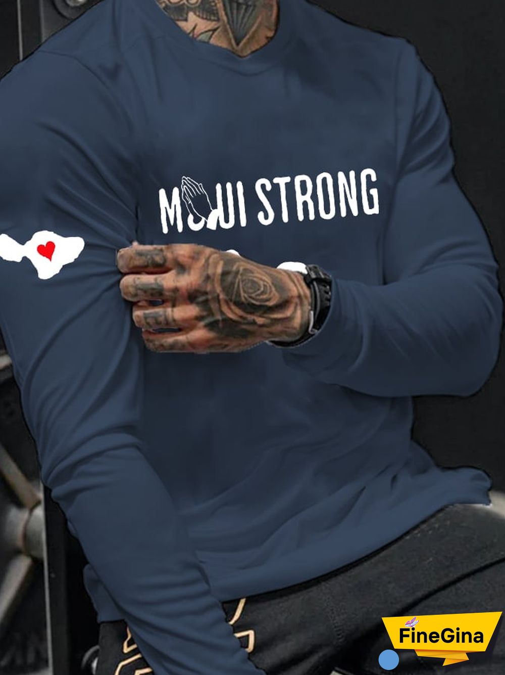 Men's Maui Casual Long Sleeve T-Shirt