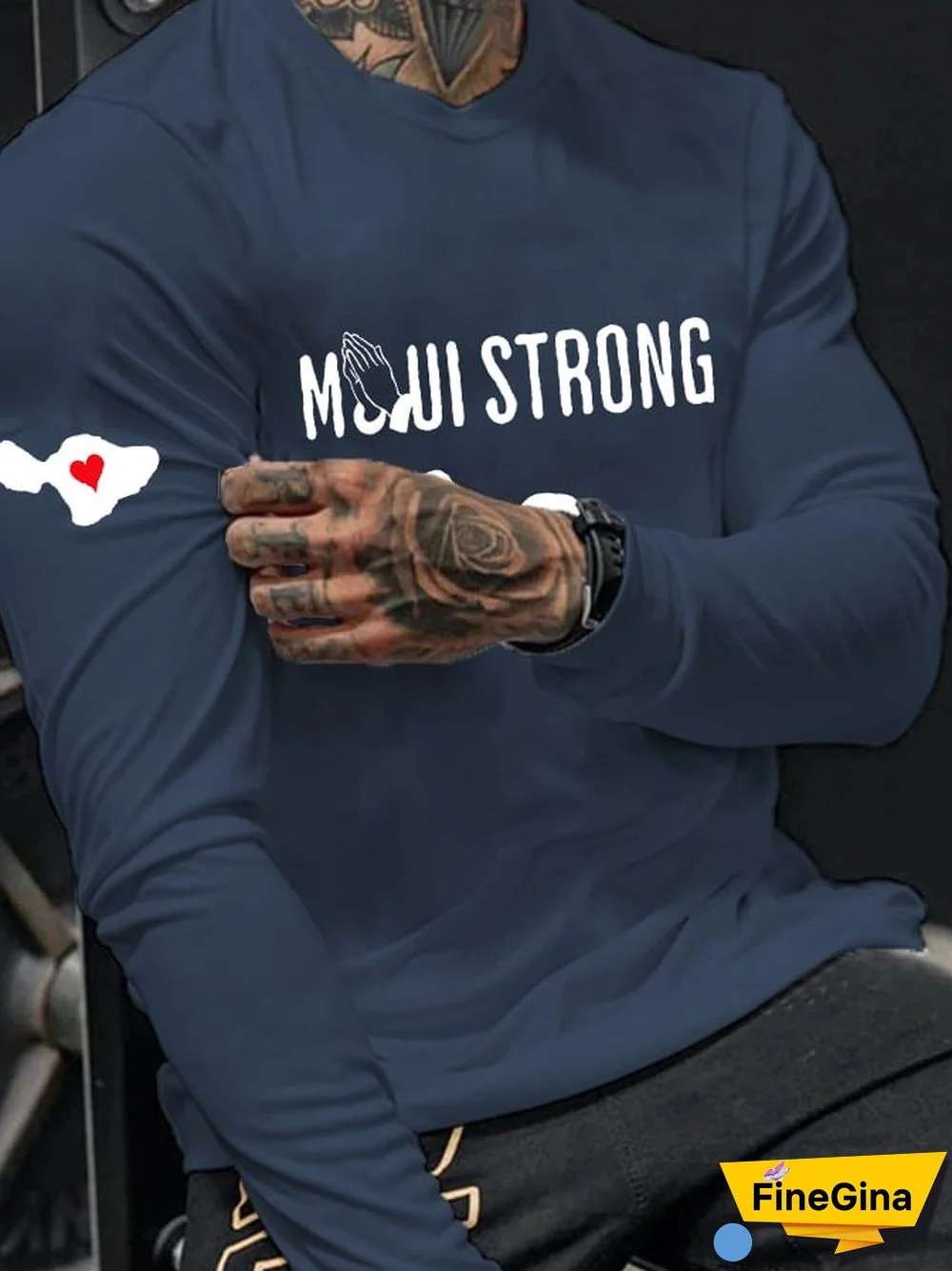 Men's Maui Casual Long Sleeve T-Shirt