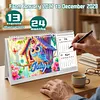 Owl Diamond Art Monthly Flip Tabletop Calendar January 2027 - December 2028 Small Desktop Calendar Planner 24 Months for Living Room Bedroom Office Desk Gift Giving